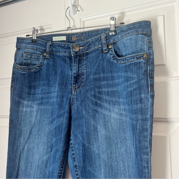 Kut from the Kloth Denim - Kut from the Kloth Stevie Straight Leg Midrise Medium Wash Jeans Size 14 Womens